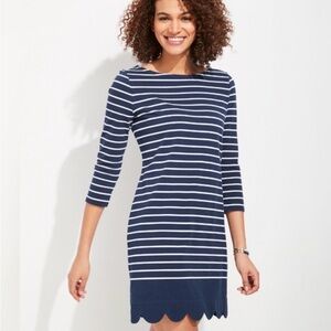 VINYARD VINES Striped Dress in Navy and White Size Medium